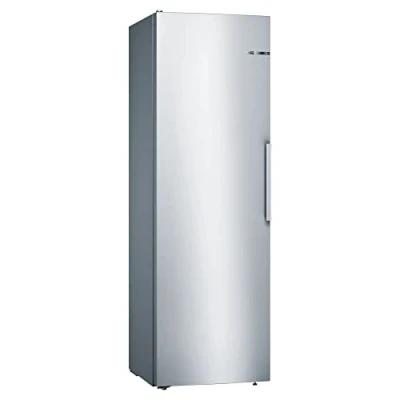 Image of Bosch Home &amp; Kitchen Appliances KSV36VLEP Serie 4 Freestanding Fridge with SuperCooling Function, LED Lights, EasyAccess Shelf, FreshSense sensors, 186 x 60 cm, Inox look