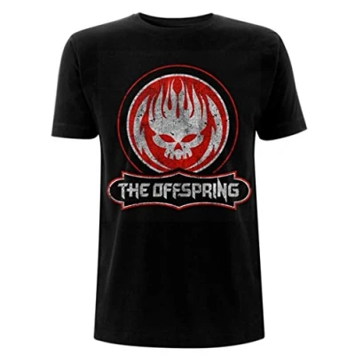 Image of The Offspring &#039;Distressed Skull&#039; T Shirt (Large) Black