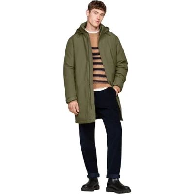 Image of Tommy Hilfiger TECH PADDED PARKA MW0MW37369 Khaki (Army Green) S