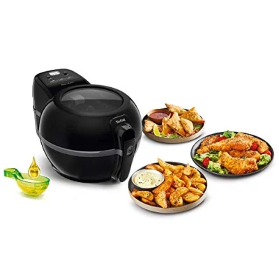 Image of Tefal Actifry Extra Black FZ7228 Healthy Air Fryer, 1.2 kg Capacity for up to 6 People, Low Oil, Odourless, 300 Recipes