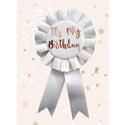 Image of Alandra Birthdays RGB Cream &amp; Rose Gold Metallic Birthday Rosette