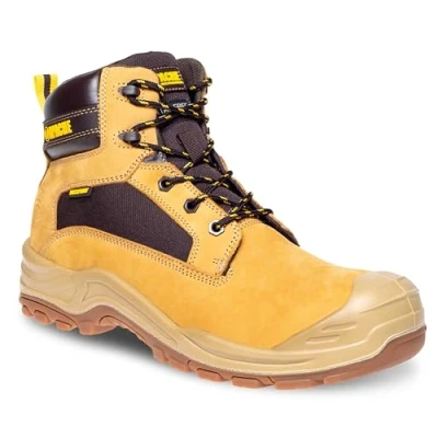 Image of Apache Arizona Nubuck Safety Boot Size 13 UK Waterproof and Breathable Non Metallic Toe Cap Midsole Protection Heat Resistant Comfort Insole