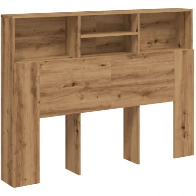 Image of vidaXL Headboard Cabinet Artisan Oak 140x19x103.5 cm