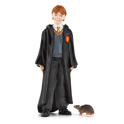 Image of schleich 42634 Ron Weasley and Scabbers, from 6 years WIZARDING WORLD Figurine, 4 x 2 10 cm