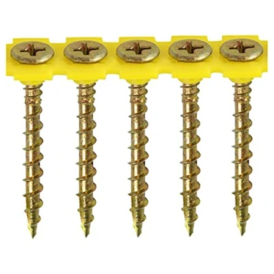 Image of TIMco Solo Yellow Phillips PH2 Collated Flooring Screw 4.2 x 40mm 1000 Box
