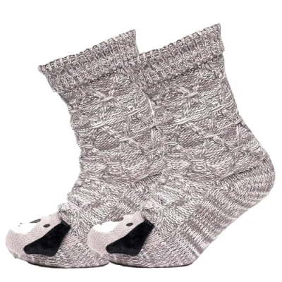 Image of A2Z Ladies Animals Cable Knit Lounge Slipper Socks Stylish LS1134 Dog 4 8