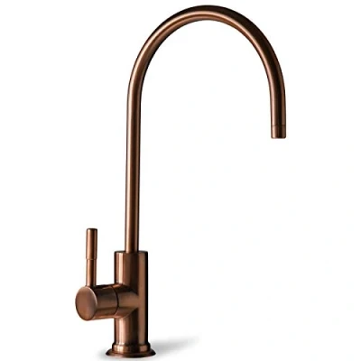Image of iSpring GA1 AW Heavy Duty Contemporary Style High Spout Kitchen Bar Sink Non Air Gap Drinking Water Faucet in, Antique Wine