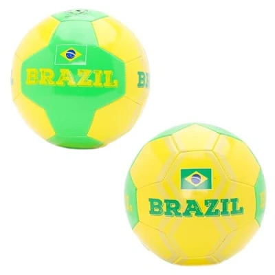 Image of Toyland® Brazil Country Themed Football (8lbs/Size 5) Euros &amp; World Cup Outdoor Toys 14 Styles Available (Brazil)