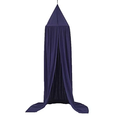 Image of Bed Canopy Cotton Mosquito Net Bedding Round Dome Nursery Room Decorations Play Reading Tents