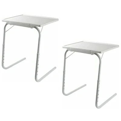 Image of ReTaaj 2 x Adjustable Table Mate Express Portable Travelling Tray TV Dinner Laptop Sofa Folding Desk
