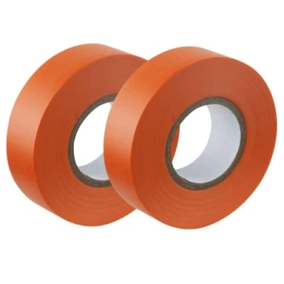 Image of Gocableties Orange Electrical Tape, 19mm x 20m, Strong Self Adhesive PVC Insulation Tape for Insulating, Repairing and Protecting Wires, 2 Rolls