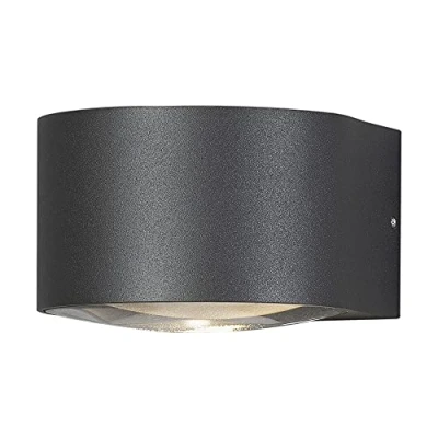 Image of Gela Outdoor Modern Wall Down Light Dark Grey 6W LED, IP54