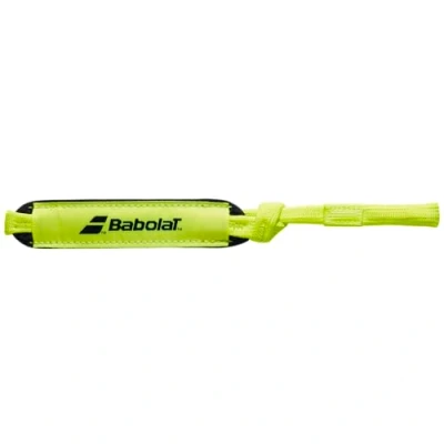 Image of Babolat Wrist Strap Yellow Padel Accessories 2023, One Size, Graphite, 300.0 grams, For Kids, Outdoor Use