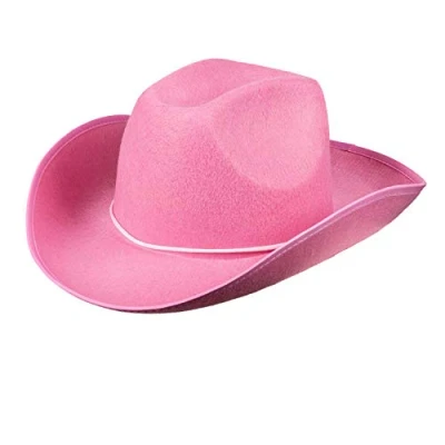 Image of Boland Adult Cowboy Hat, Western Fancy Dress Accessory, Unisex, For Men and Women, Sheriff, Rodeo, Party, Festival, Halloween, Up, One Size (Pink)
