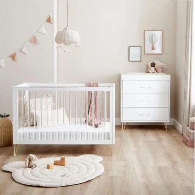 Image of Babymore Kimi Acrylic 2 Piece Nursery Room Set