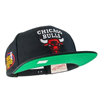 Image of Mitchell &amp; Ness Snapback Cap TOP SPOT Chicago Bulls 1998 One Size