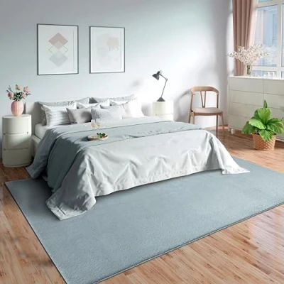 Image of Mia&#039;s Teppiche Olivia Living Room/Bedroom Rug washable Blue 160 x 220 cm
