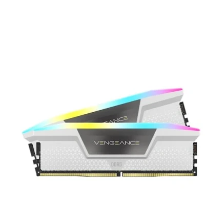 Image of Corsair VENGEANCE RGB DDR5 32 GB (2x16GB) 6400MHz C32 Intel Optimised Desktop Memory (Dynamic Ten Zone Lighting, Onboard Voltage Regulation, Custom XMP 3.0 Profiles, Tight Response Times) Black