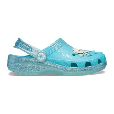 Image of Crocs Frozen ELSA Classic Mules multicoloured for kids, Size: 11K, Multi coloured Synthetics