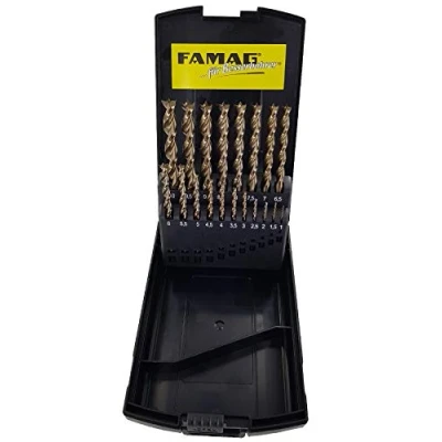 Image of Famag HSS G Set of 19 Twist Drill Bits for Wood