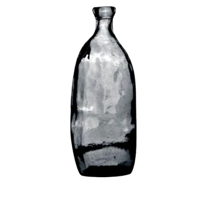 Image of &quot;NATURAL LIVING&quot; LEA Vase 13.6L Recycled Glass Quartz Diameter 25 cm x Height 51