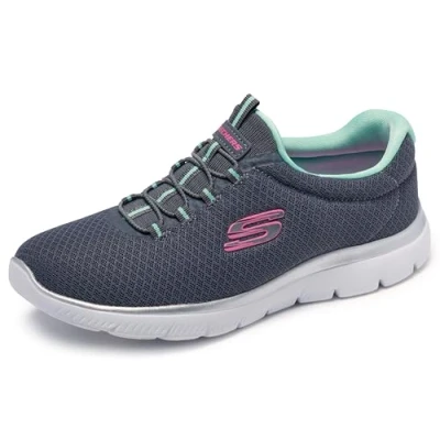 Image of Skechers Womens Summits Trainers Green Size UK 3