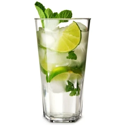 Image of Elite Penthouse Polycarbonate Hiball Tumblers 16oz / 470ml Set of 4 Plastic Glasses, Reusable Tumblers, Virtually Unbreakable