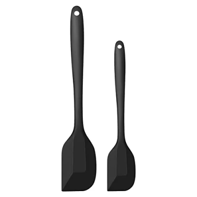 Image of Silicone Spatulas Kitchen Utensils ，Heat Resistant Spoon Spatula,Heat for Cooking, Baking and Mixing （2pcs）
