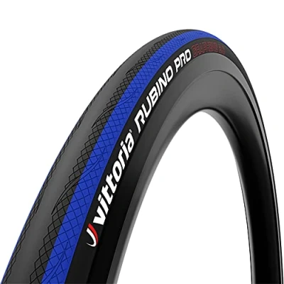 Image of Vittoria Rubino Pro Fold G2.0 Tyre: Black/Blue/Black 700X25C