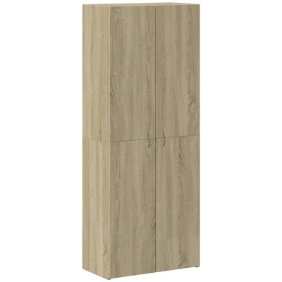 Image of vidaXL File Cabinet Sonoma Oak 60x32x153 cm Engineered Wood
