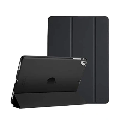 Image of ProCase Smart Case for iPad Pro 12.9 1st and 2nd Generation (2015 2017 Model), Stand Cover Support Auto Sleep/Wake Black