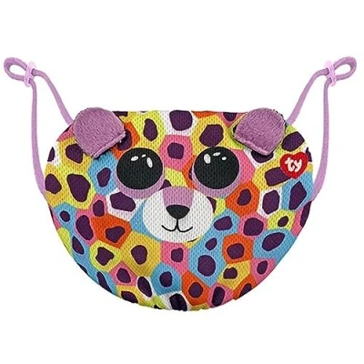 Image of Ty UK Ltd Giselle Leopard Beanie Boo Face Mask, multicoloured, one size
