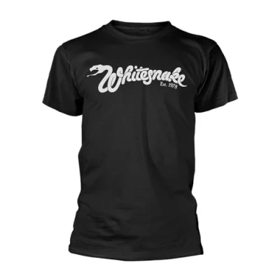 Image of Whitesnake T Shirt Est 1978 Band Logo Official Mens Black S