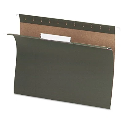 Image of Pendaflex Recycled Hanging Folders, Letter Size, Standard Green, 1/3 Cut, 25/BX (81601)