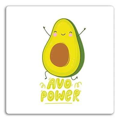 Image of 2 x 10cm Funny Avocado Vinyl Stickers Positive Quote Fun Sticker Laptop #17567 (10cm Wide)