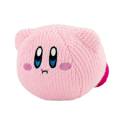 Image of TOMY Nuiguru Knit Kirby Plush Hovering Plushie Plushies Collectible Stuffed Animals Soft Cute and Kids Easter Basket Stuffers 6 Inch