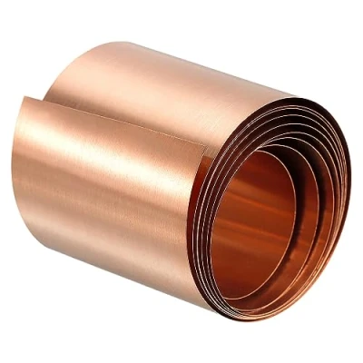 Image of uxcell Copper Sheet Roll, Metal Foil Plate 1000mm x 40mm 0.6mm