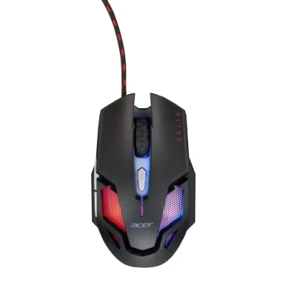 Image of acer Nitro Gaming Mouse III: 6D Optical with High 125MHz Polling Rate 7 Colorful Breathing Lights LED Logo and Pattern 6 Optional DPI Shifts (800 7200) Buttons