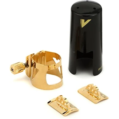 Image of Vandoren Optimum Soprano Saxophone Ligature with Plastic Cap