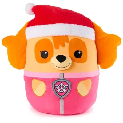 Image of PAW Patrol Winter Holiday Skye Squish Plush, Official Toy from The Hit Cartoon, Special Edition Squishy Stuffed Animal for Ages 1 and Up, 12
