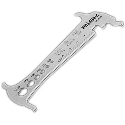 Image of TuoTu 3 in 1 Bicycle Bike Chain Wear Indicator Checker Tool Bolt Measurement for Mountain Bike/Folding Bicycle/Road Vehicles/MTB
