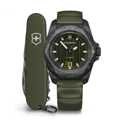 Image of Victorinox 242021.1 I.N.O.X. Auto 41, BLK, GRN dial, Rubber str