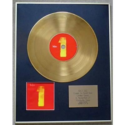 Image of Century Music Awards THE BEATLES Exclusive Limited Edition 24 Carat Gold Disc 1