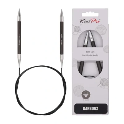 Image of KnitPro Karbonz circular needle 60cm 8.00mm 3pcs