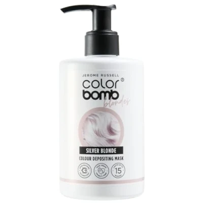 Image of Jerome Russell Color Bomb Blondes Silver Blonde Colour Depositing Conditioning Mask, 300ml