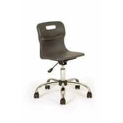 Image of Titan Swivel Junior Chair 365 435mm Seat Height Charcoal T30 C