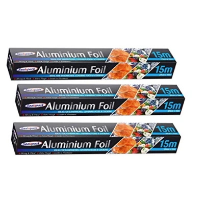 Image of Sealapack 3 X Aluminium Foil 290mm 15 Meter Kitchen Catering Cooking Fast Postage
