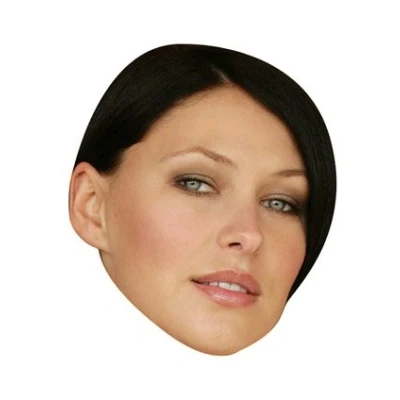 Image of FoxyPrinting Emma Willis Celebrity Cardboard Party Face Mask Fancy Dress