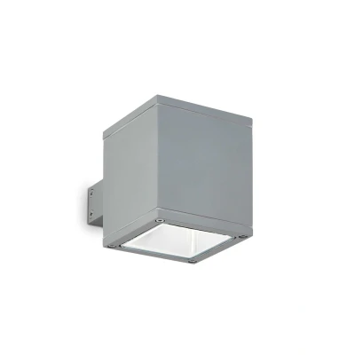 Image of Snif Square 1 Light Outdoor Up Down Wall Grey, Putty IP44, G9