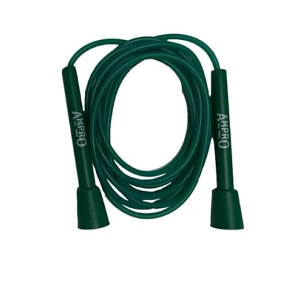 Image of Ampro Adjustable Speed Skipping Rope Jump Original Skip Skill Training Exercise (Green)